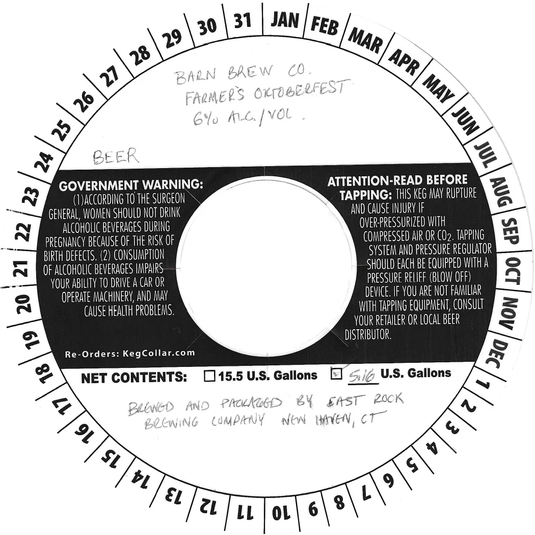 Farmer's Oktoberfest — full label as filed with TTB