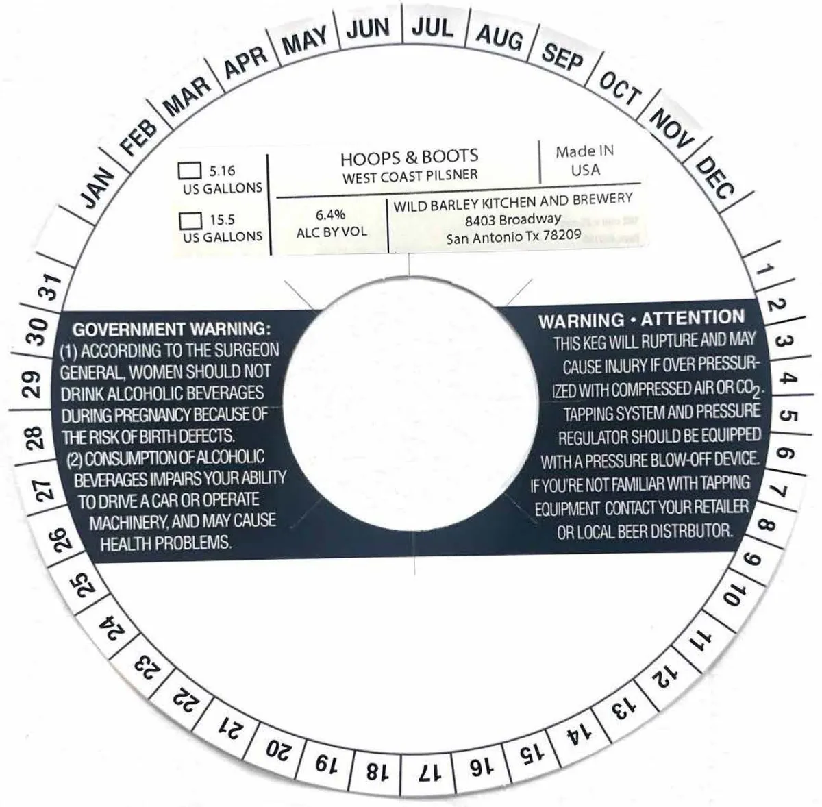 Hoops & Boots — full label as filed with TTB