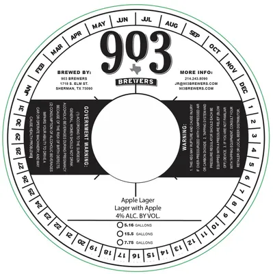 Apple Lager label