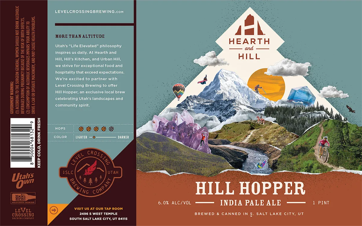 Hill Hopper label art — HILL HOPPER