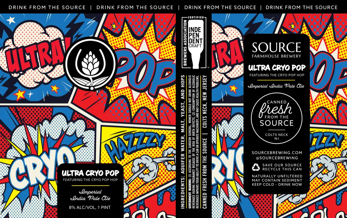 Ultra Cryo Pop label art — ULTRA CRYPOP