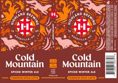 Pumpkin Spice Latte Cold Mountain label