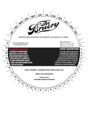Pilot Project: Double Hazy India Pale Ale label