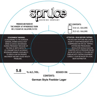 German Style Festbier Lager label