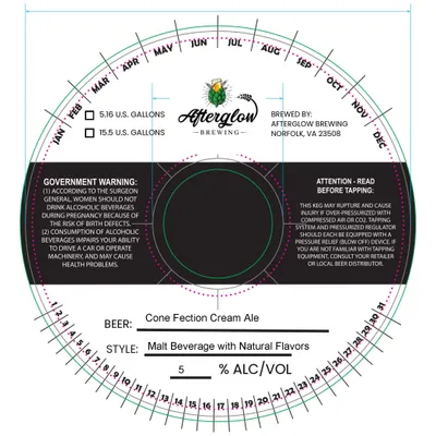 Cone Fection Cream Ale label