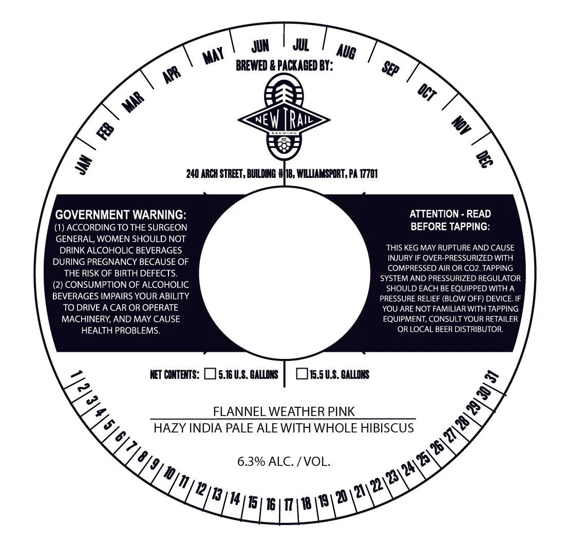 Flannel Weather Pink — full label as filed with TTB
