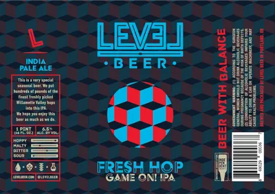 Fresh Hop Game On! IPA label