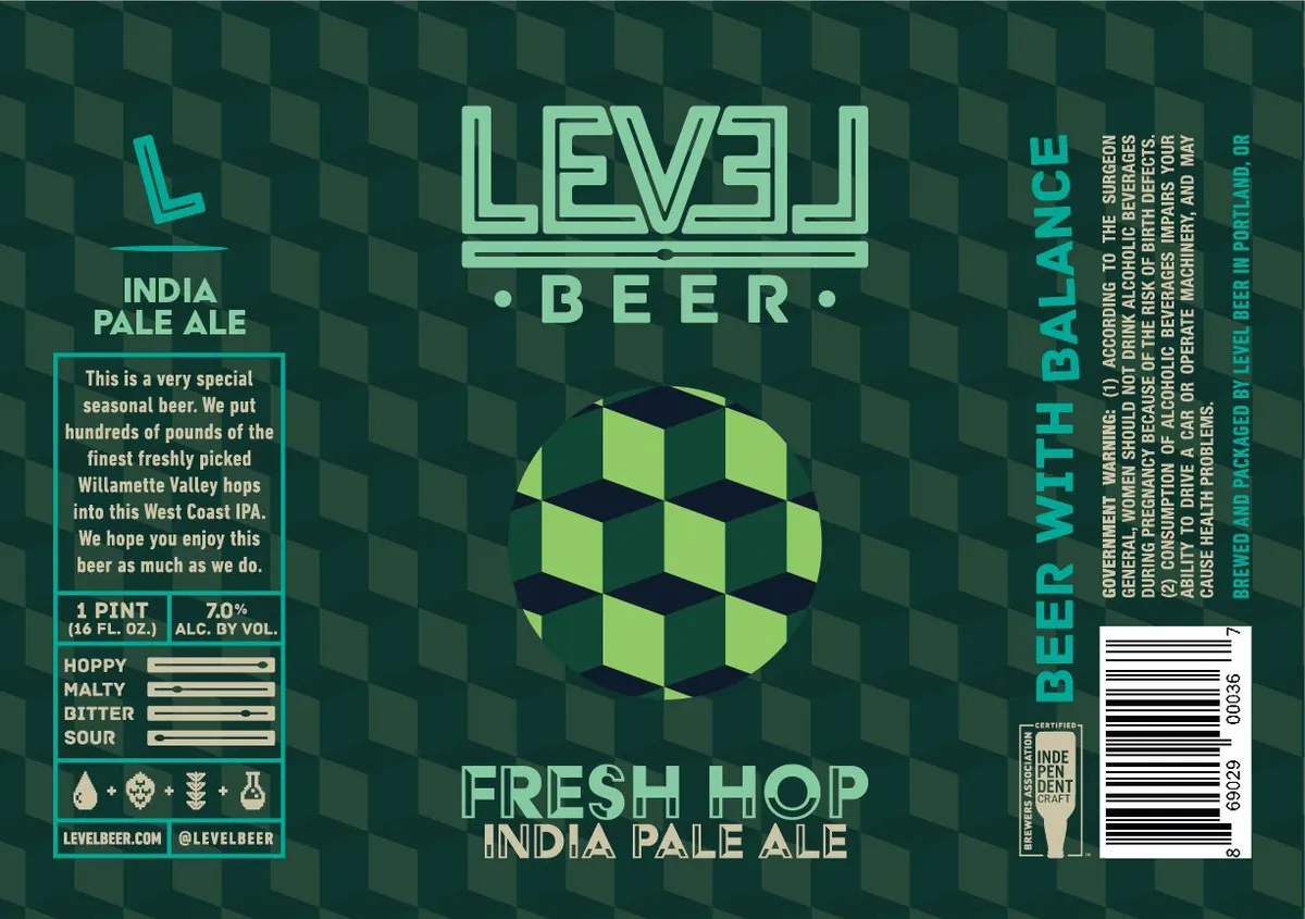 Fresh Hop India Pale Ale — full label as filed with TTB