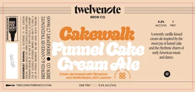 Cakewalk Funnel Cake Cream Ale label