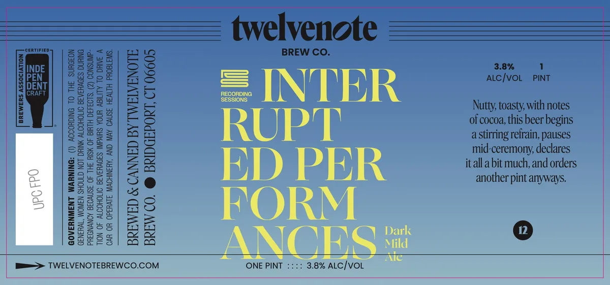 Interrupted Performances — full label as filed with TTB