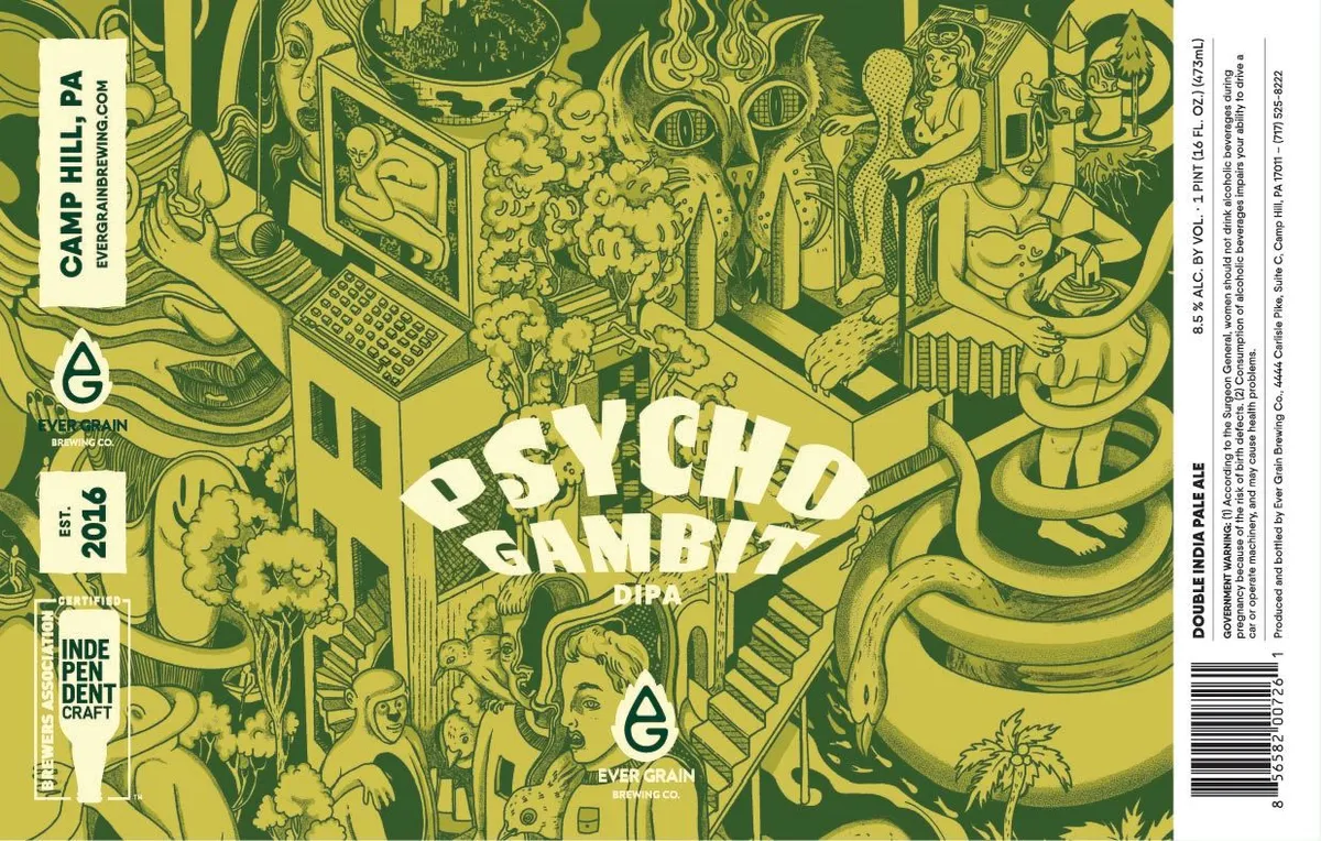 Psycho Gambit — full label as filed with TTB