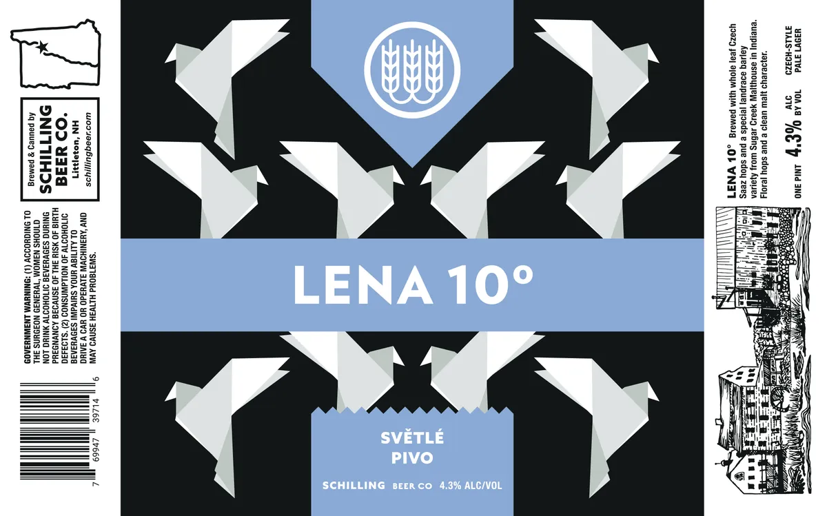 Lena 10° — full label as filed with TTB