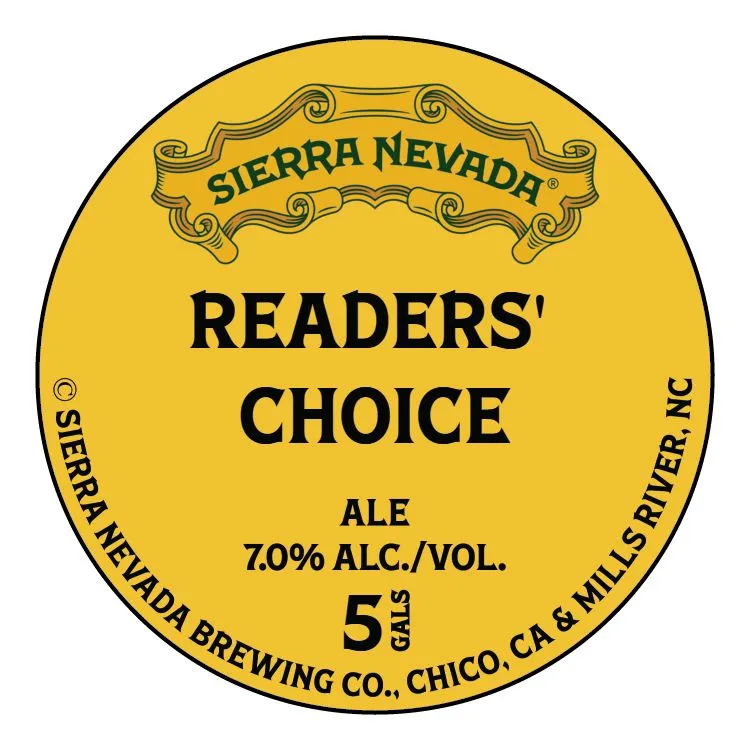 Readers' Choice — full label as filed with TTB