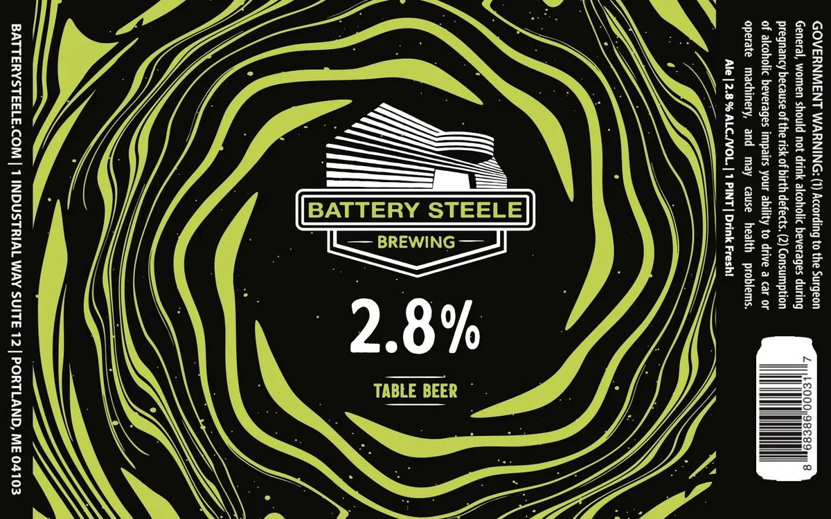 Table Beer — full label as filed with TTB