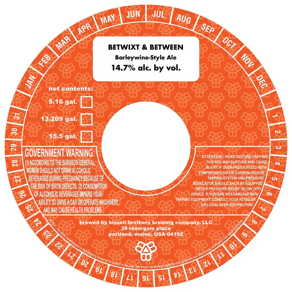 Betwixt & Between — full label as filed with TTB