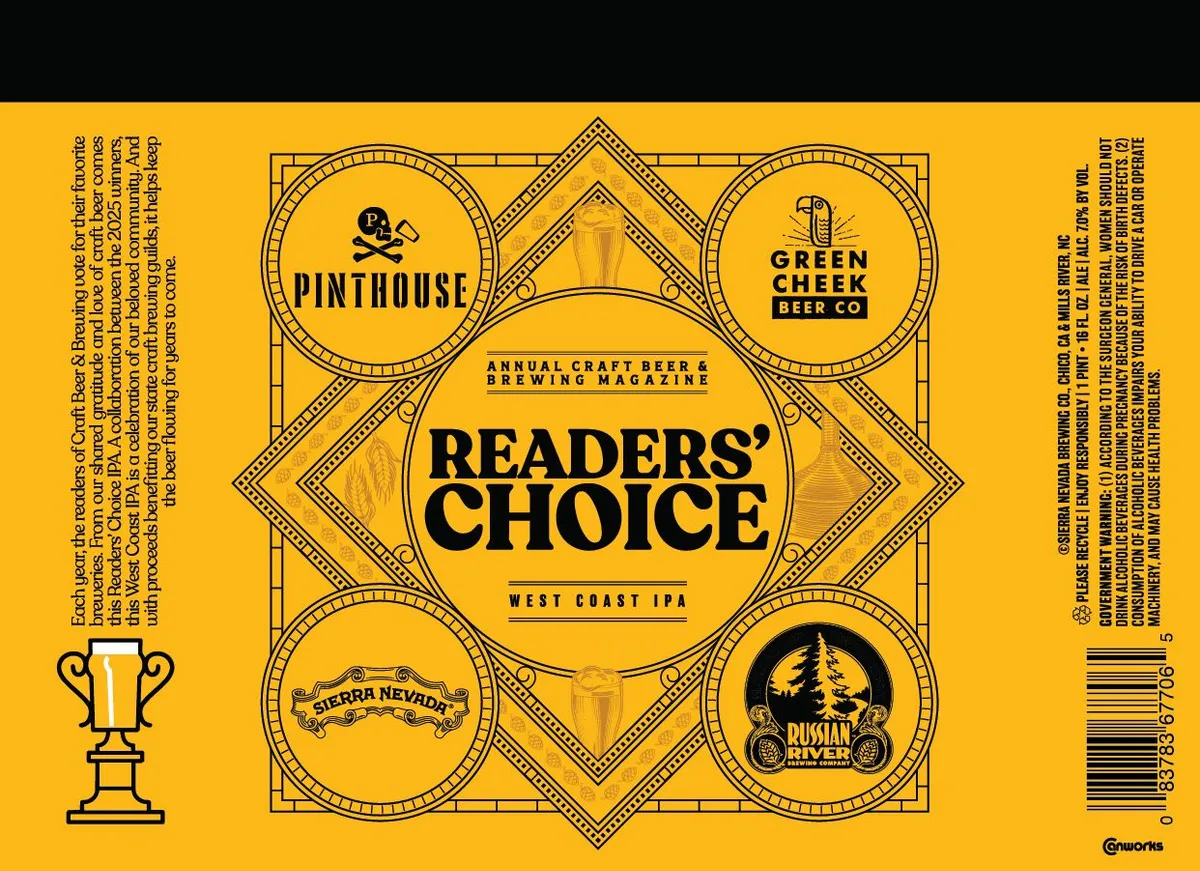 Readers' Choice — full label as filed with TTB