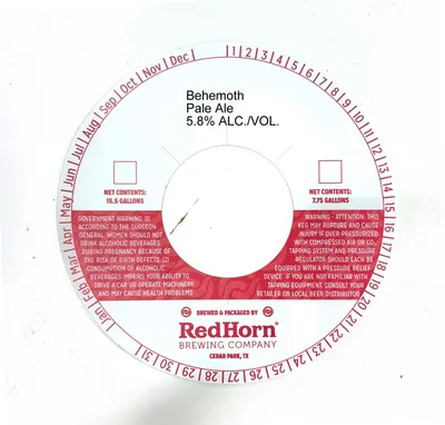 Behemoth Pale Ale label