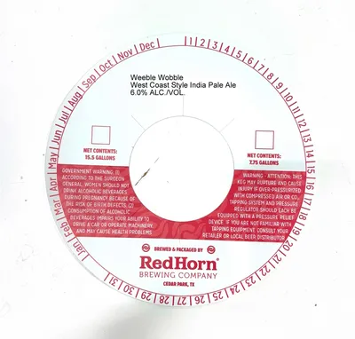 Weeble Wobble label