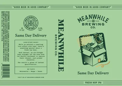 Same Day Delivery label
