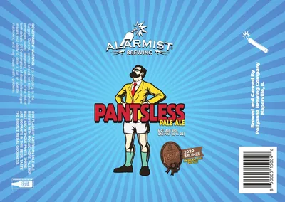 Pantsless Pale Ale label