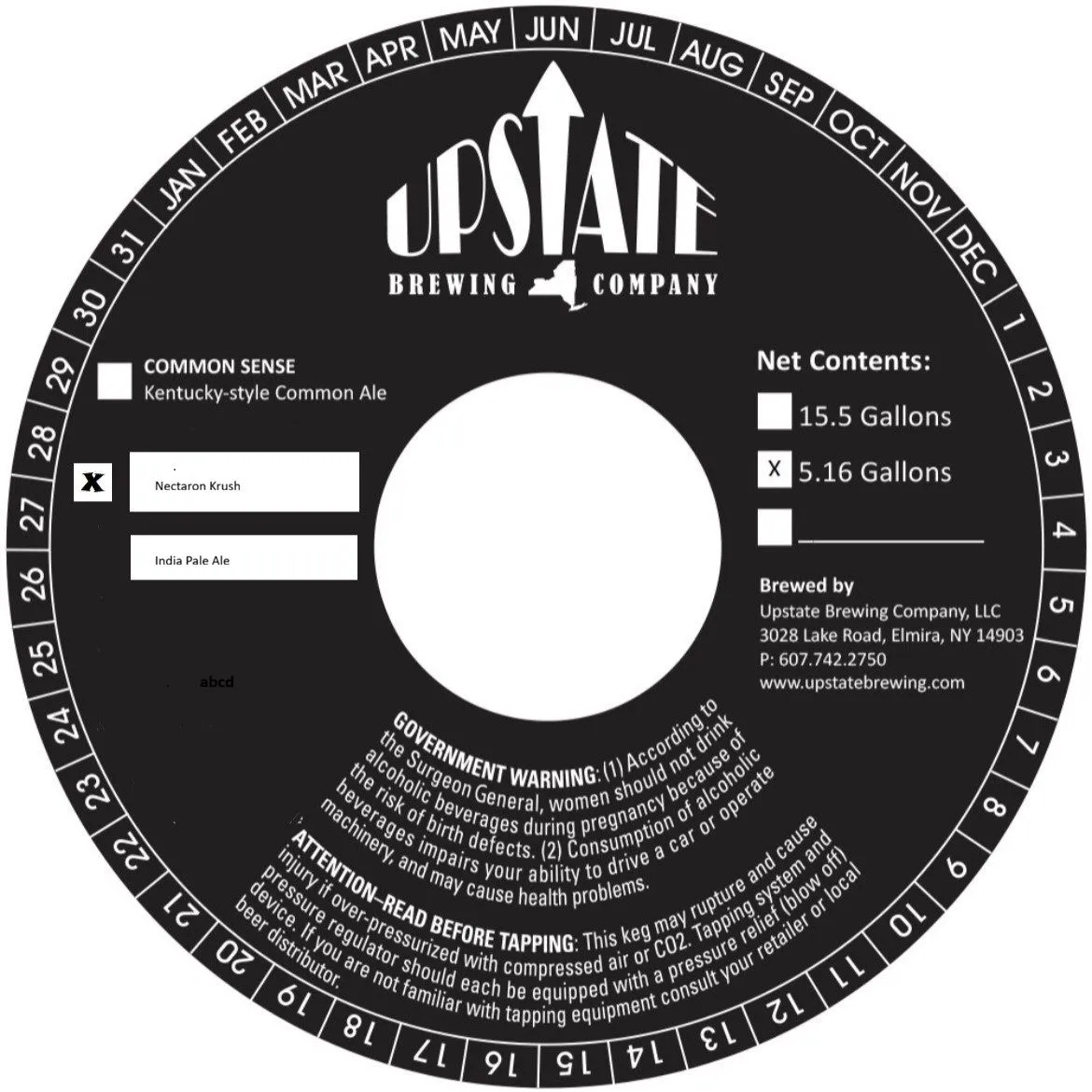 Nectaron Krush — full label as filed with TTB