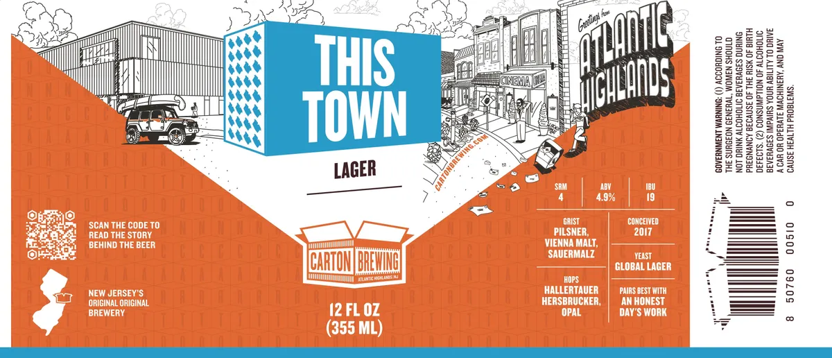 This Town — full label as filed with TTB