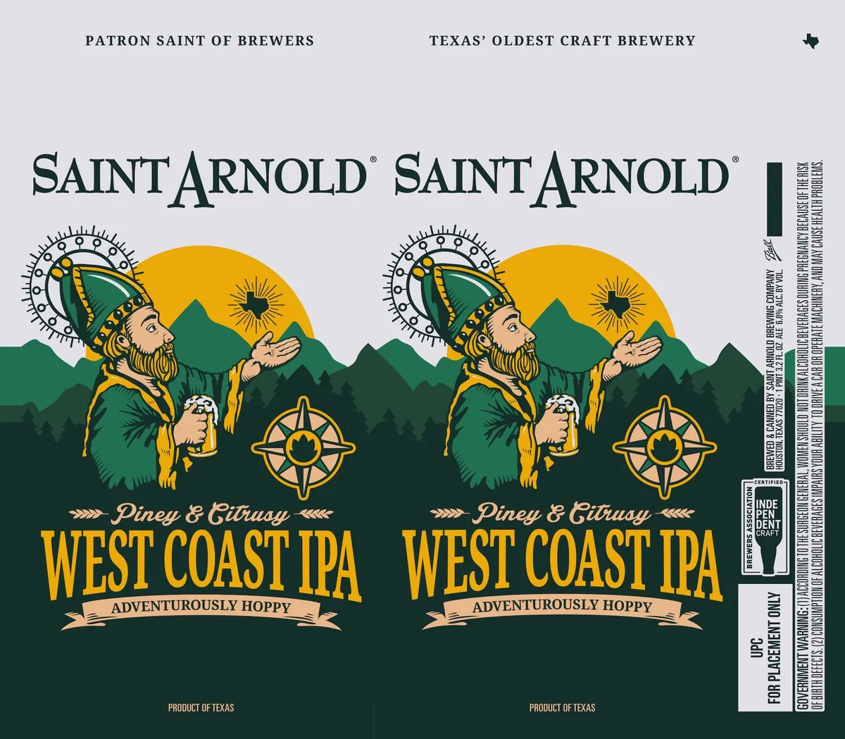 West Coast IPA — full label as filed with TTB