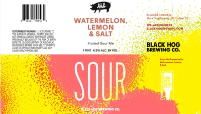 Watermelon, Lemon & Salt label