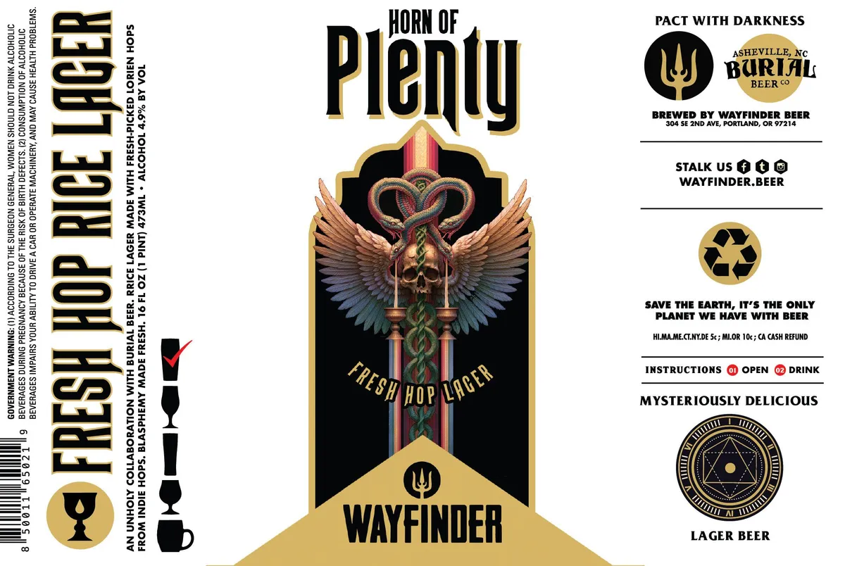 Horn of Plenty — full label as filed with TTB