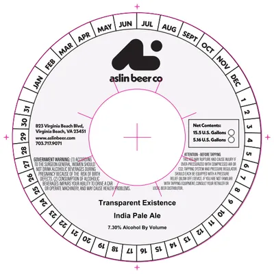 Transparent Existence label
