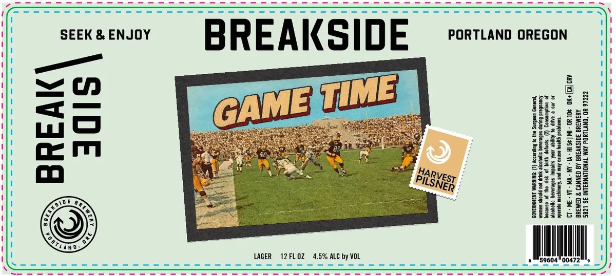 Game Time — full label as filed with TTB
