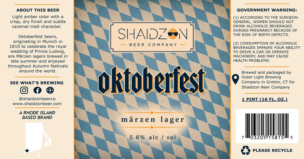 Oktoberfest — full label as filed with TTB