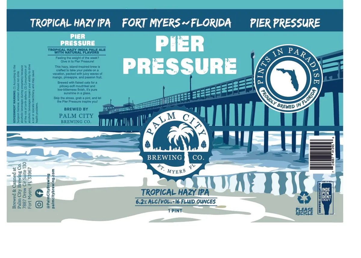 Pier Pressure — full label as filed with TTB
