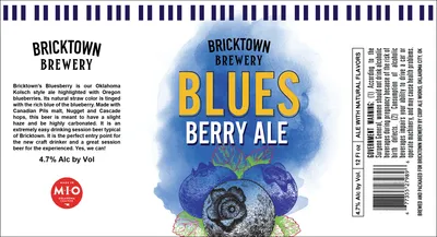 Blues Berry Ale label