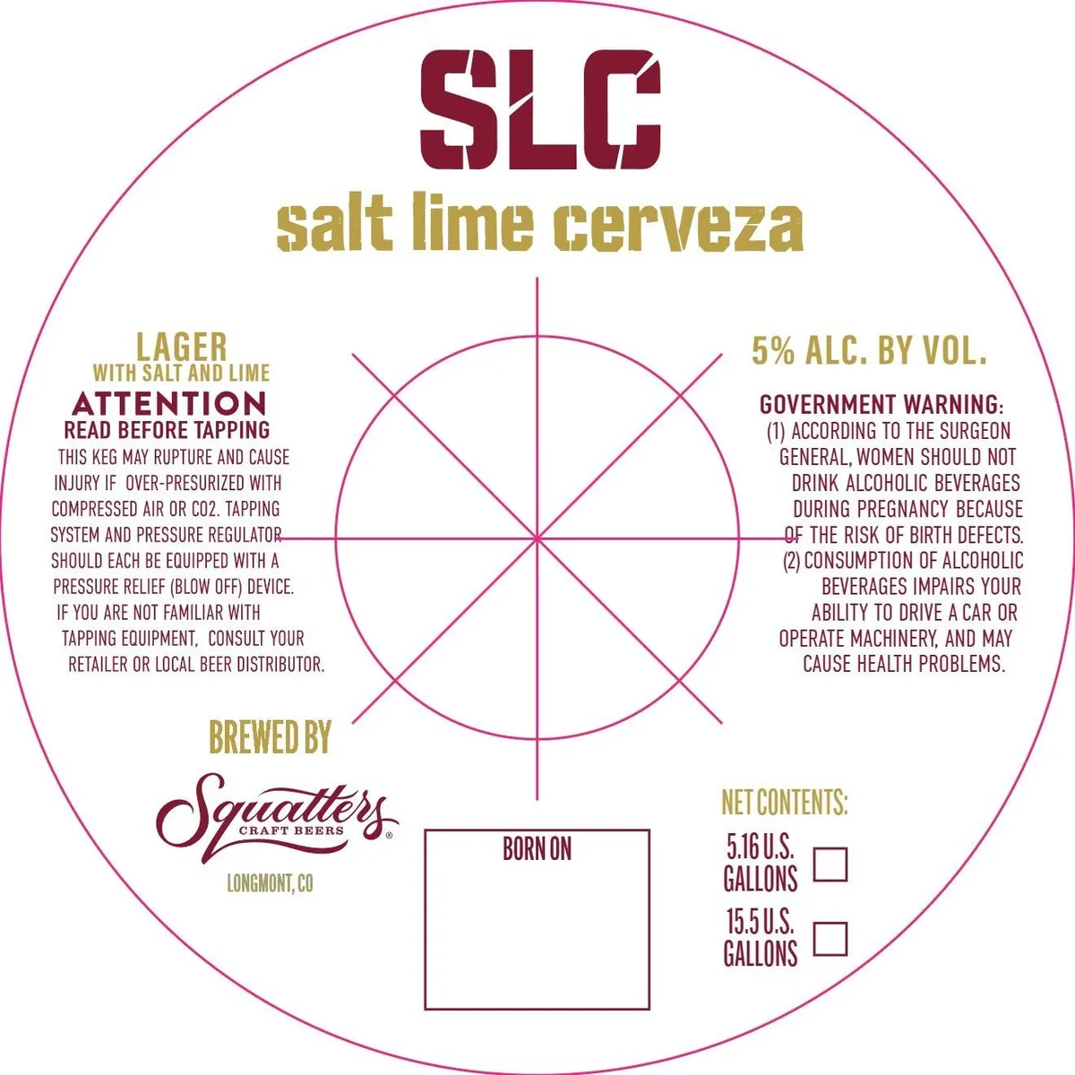 SLC — full label as filed with TTB