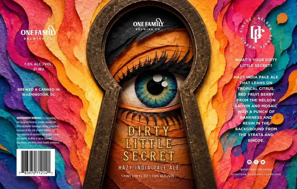 Dirty Little Secret — full label as filed with TTB