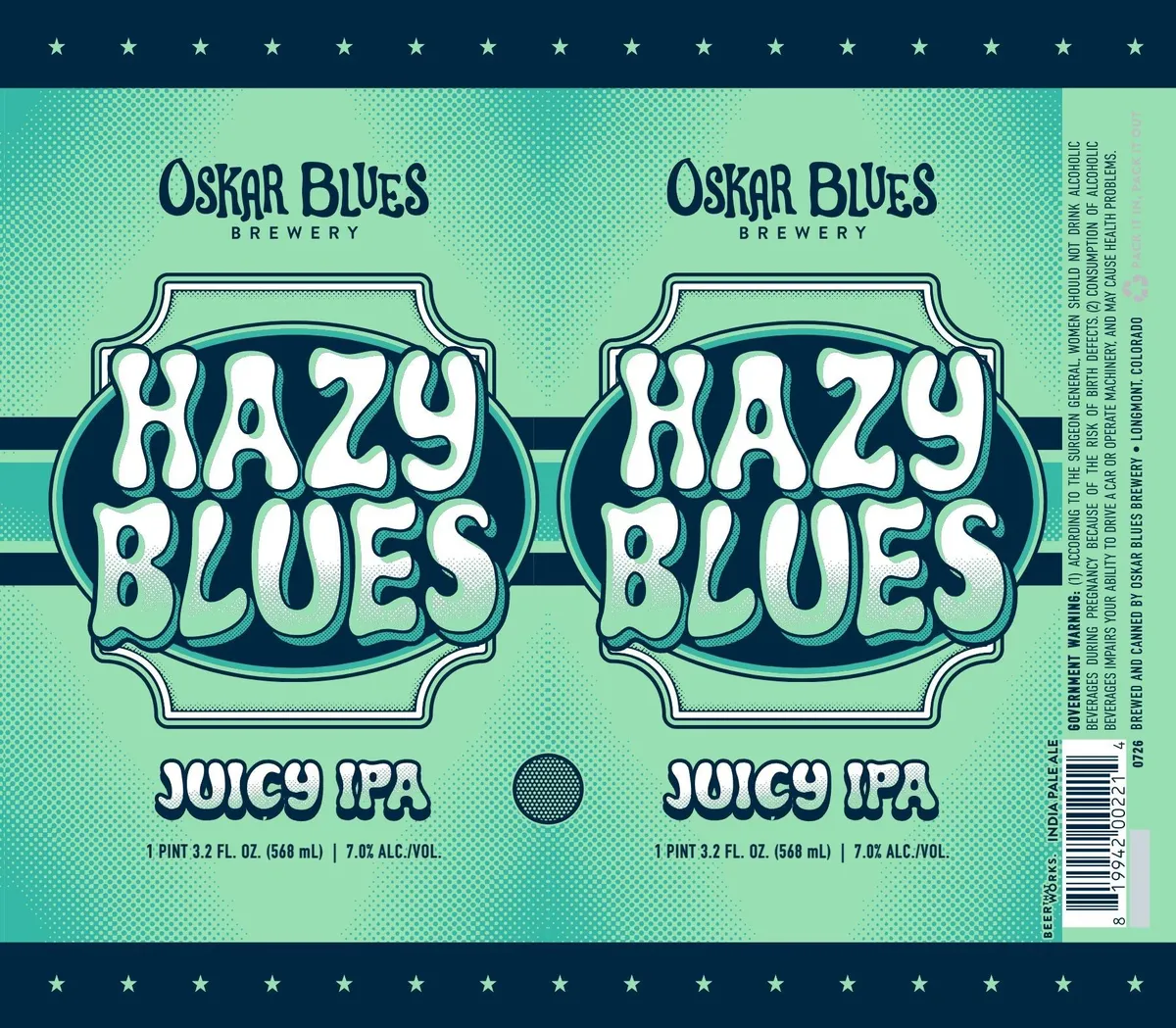 Hazy Blues — full label as filed with TTB