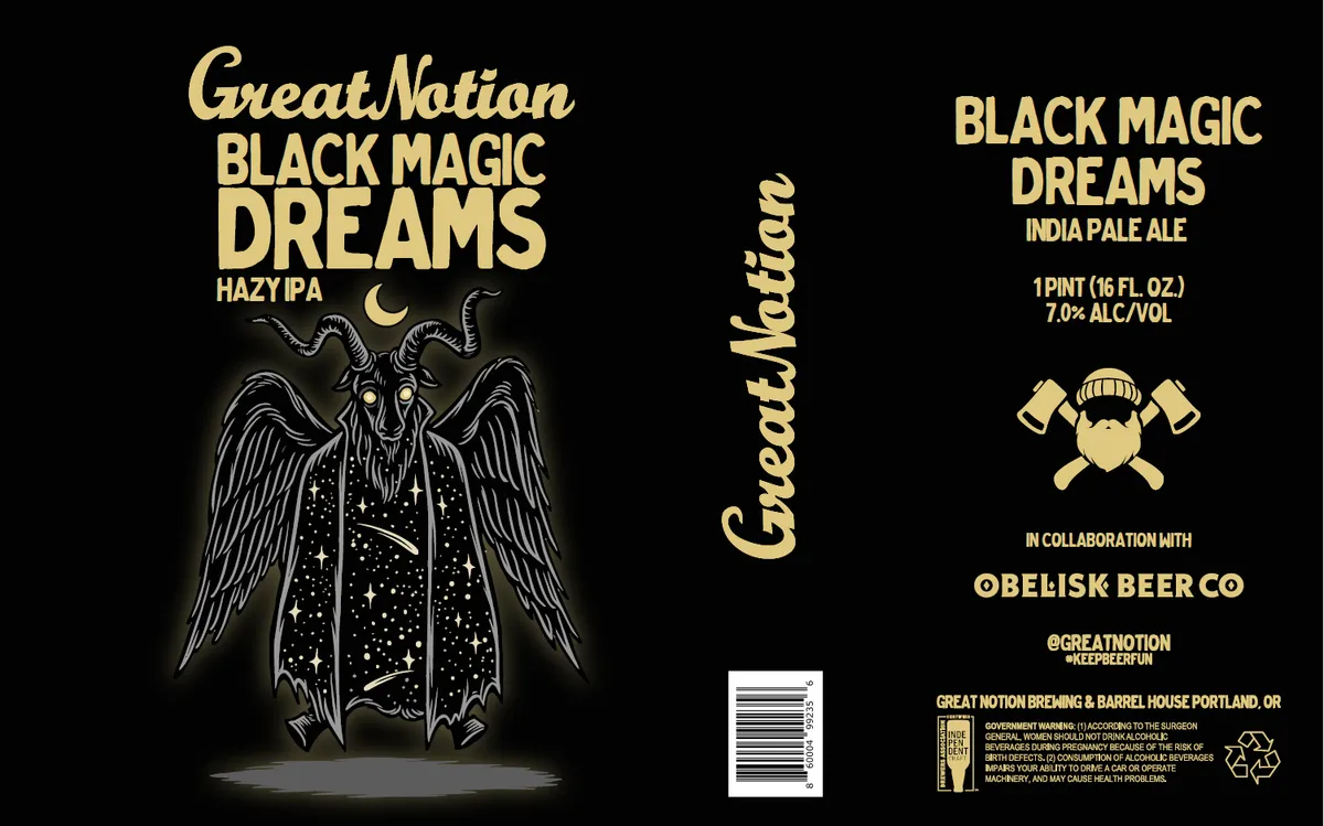 Black Magic Dreams — full label as filed with TTB