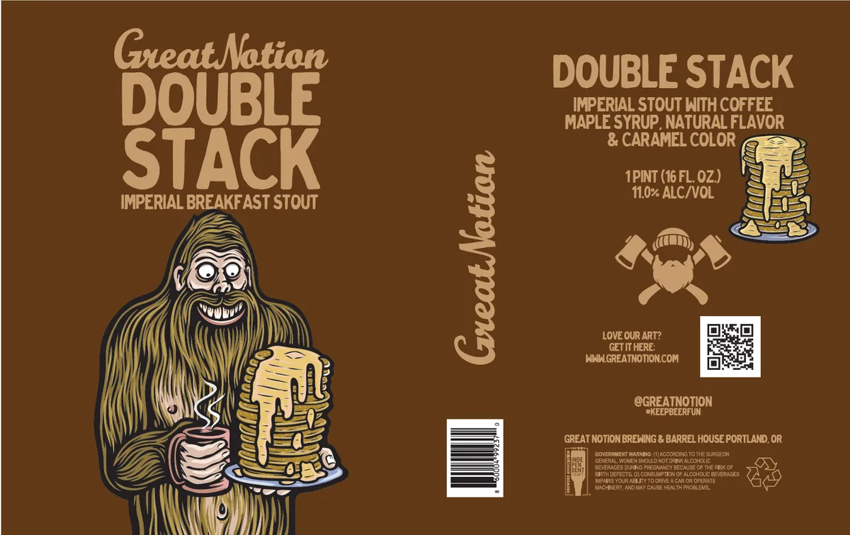 Double Stack — full label as filed with TTB