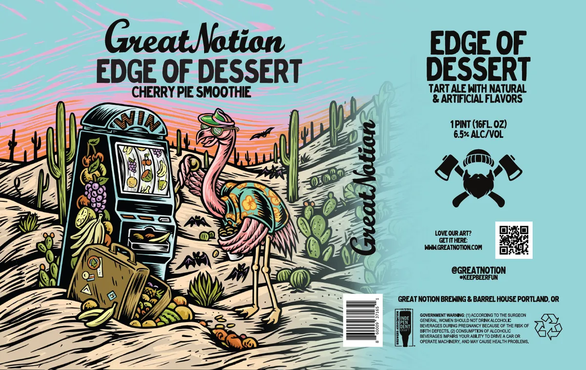 Edge of Dessert — full label as filed with TTB