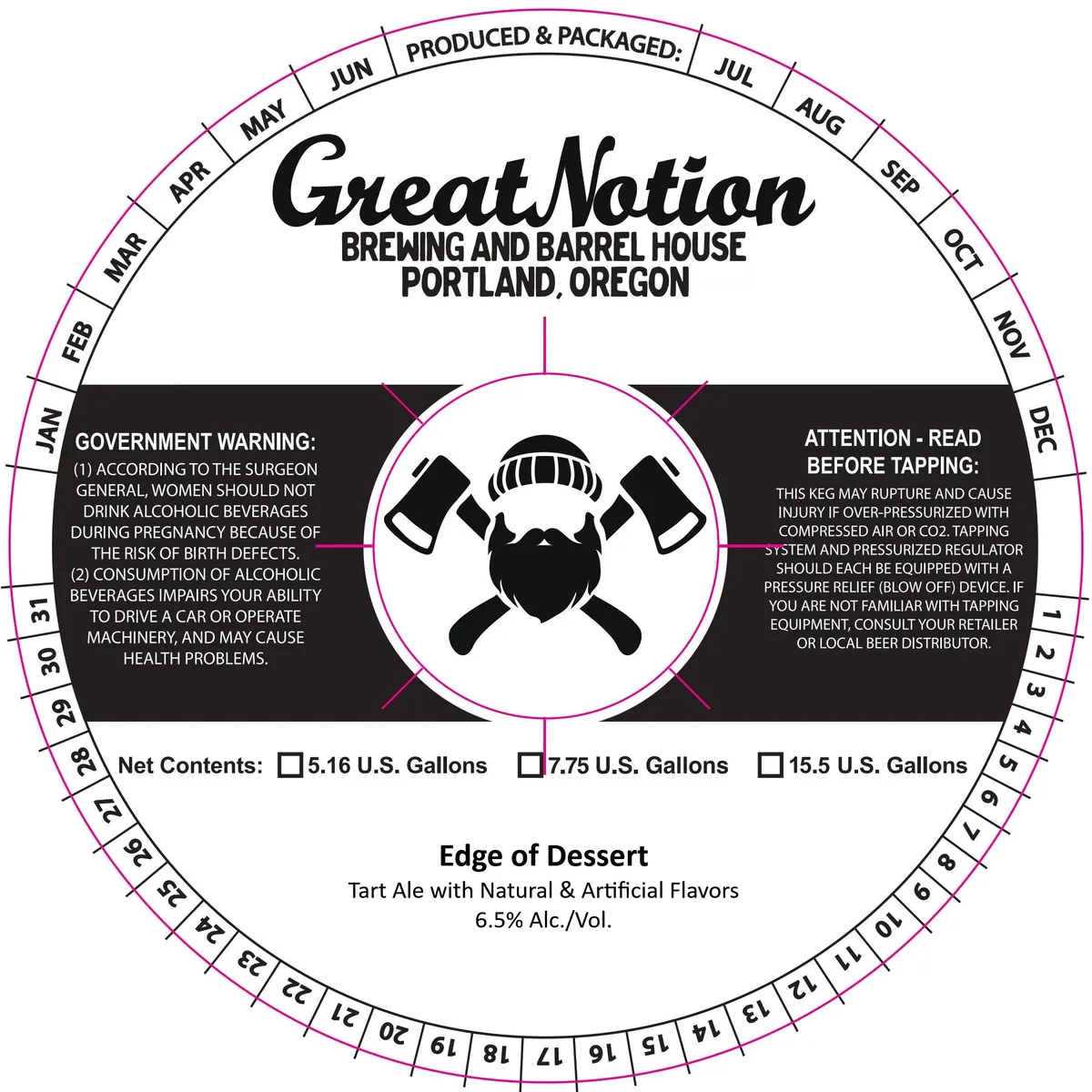 Edge of Desert — full label as filed with TTB