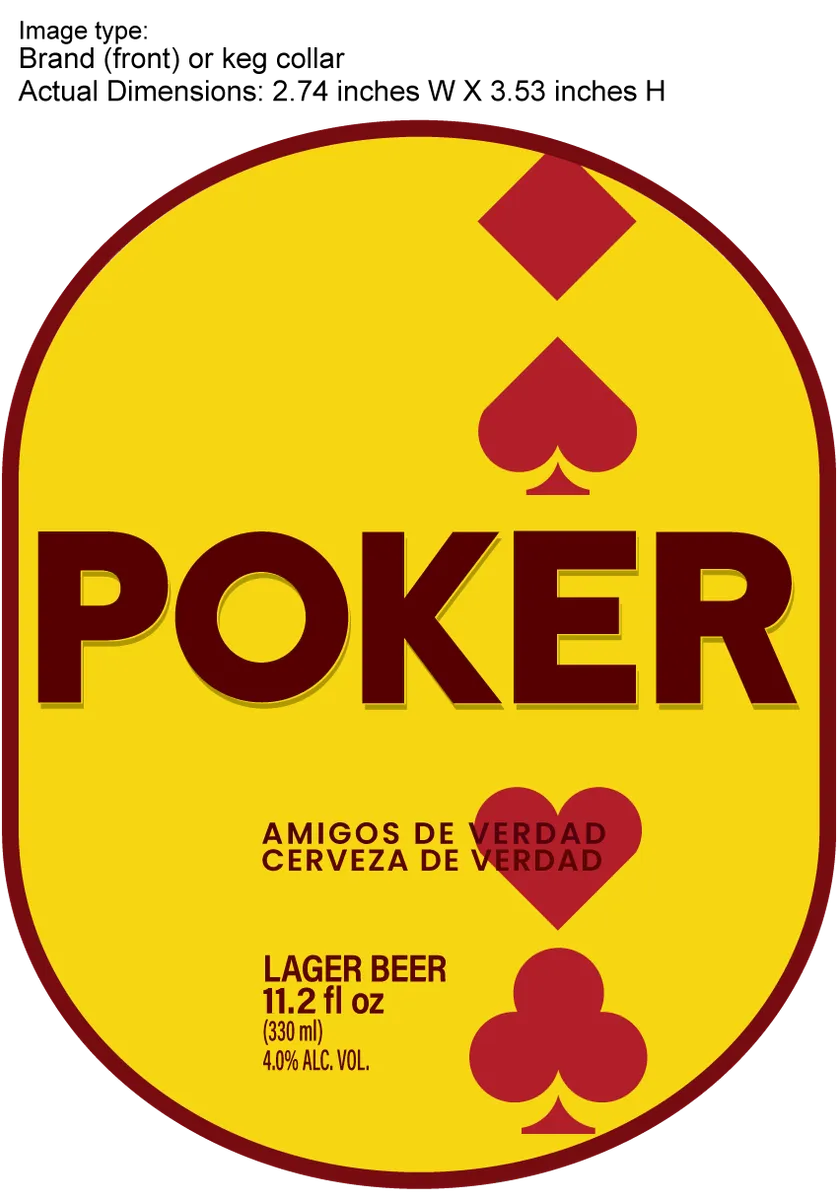 Poker — full label as filed with TTB