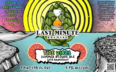 Tide Vibes Summer Blonde Ale With Grapefruit label