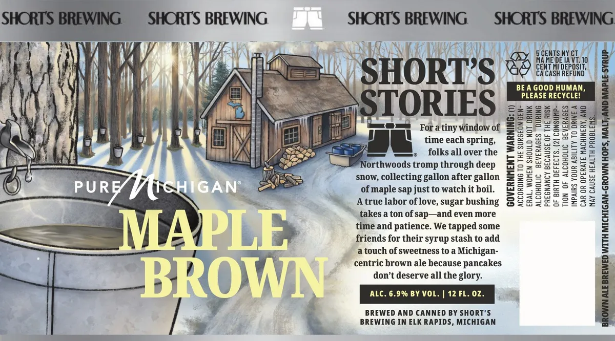 Pure Michigan Maple Brown — full label as filed with TTB