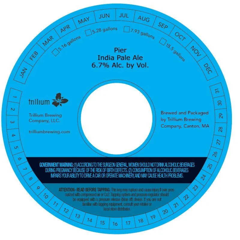 Pier — full label as filed with TTB