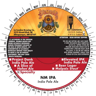 NM IPA label