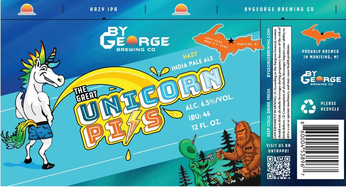 The Great Unicorn Piss — full label as filed with TTB