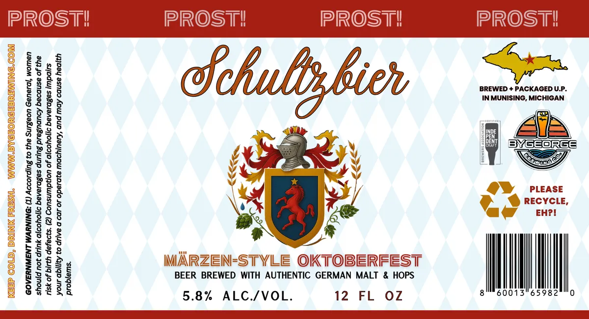 Schultzbier — full label as filed with TTB