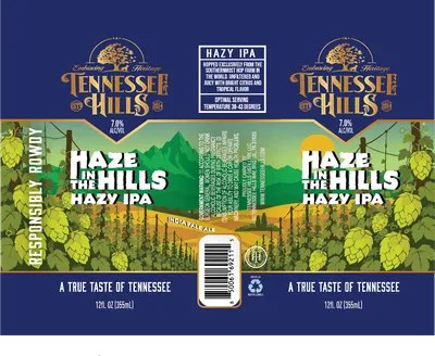 Haze in the Hills Hazy IPA label