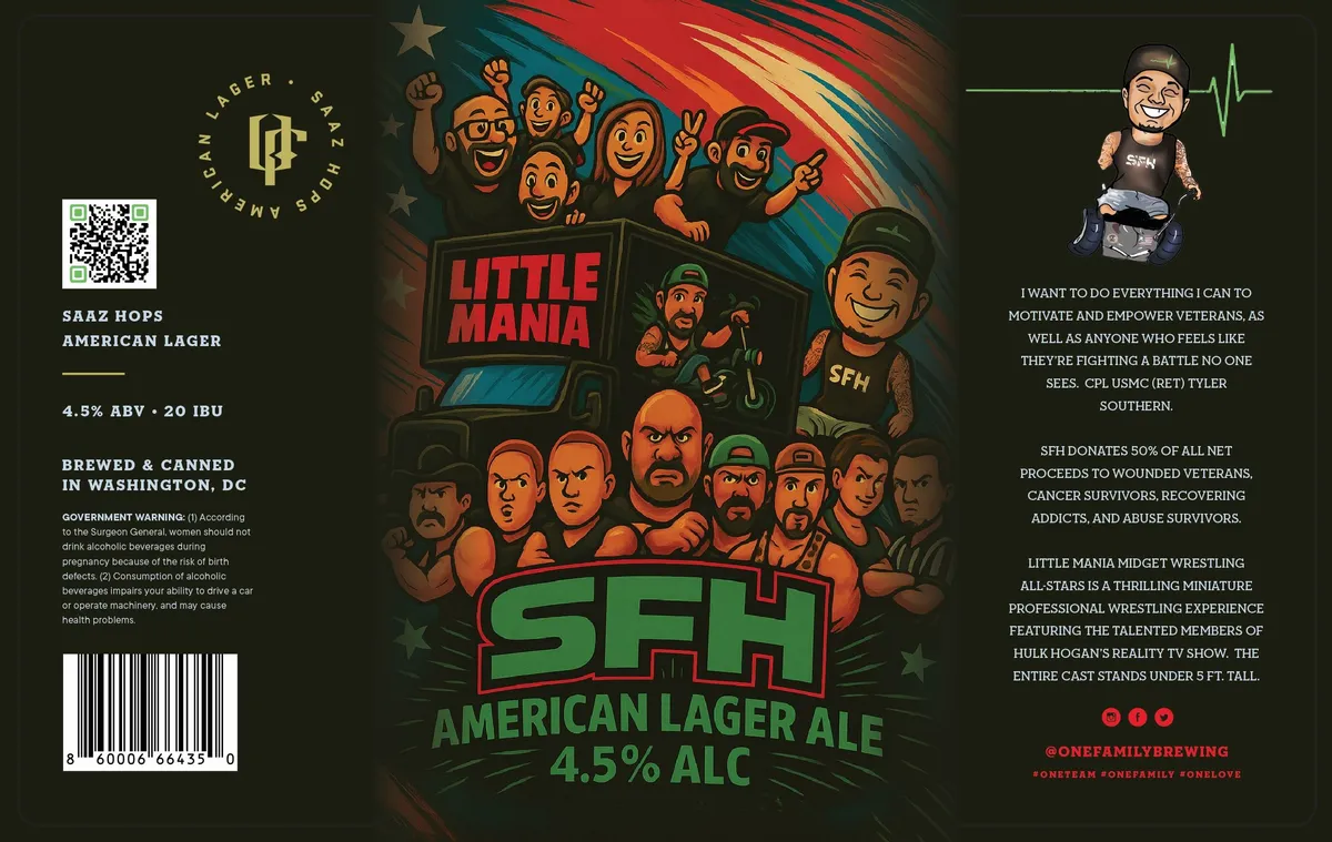 Little Mania SFH American Lager — full label as filed with TTB